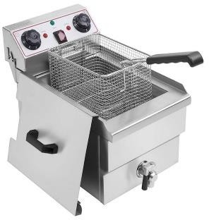 سرخکن تک لگن برقی 10 لیتر شیر تخلیه دار